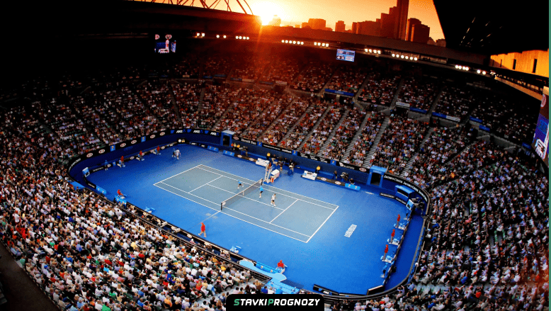 Grafica sportiva dinamica con atmosfera da live event